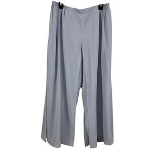 R&M Richards Womens Light Blue Lined Flowy Wide Leg Dressy Pants Petite sz 18 WP